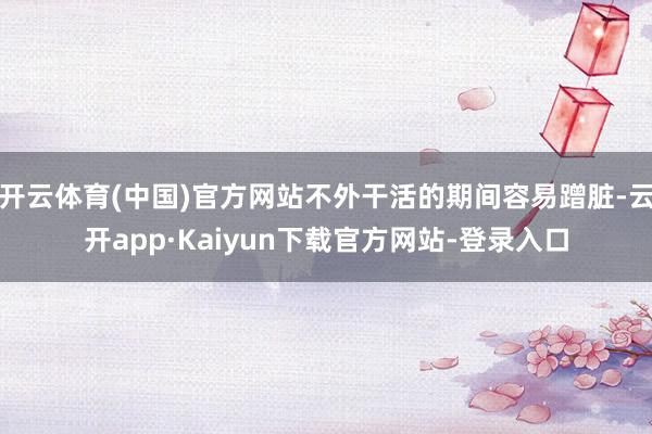 开云体育(中国)官方网站不外干活的期间容易蹭脏-云开app·Kaiyun下载官方网站-登录入口